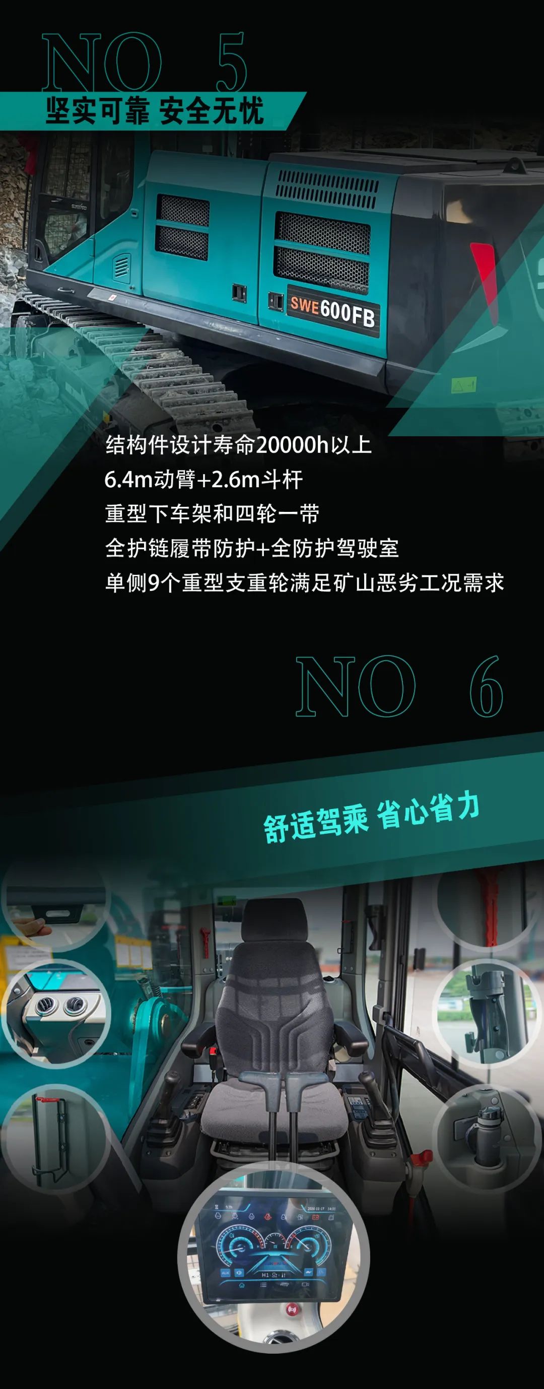 一图读懂 | 专为矿山沉载施工而生！304am永利集团智能SWE600FB破碎锤沉磅回归