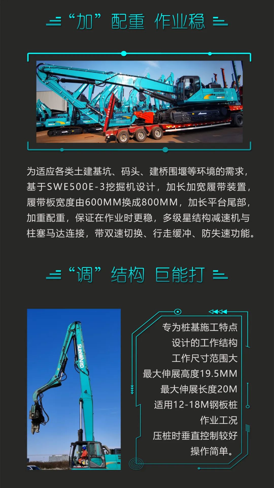 一图读懂 | 专业、高效、经济！304am永利集团智能带您解锁液压振动桩机的多种用处
