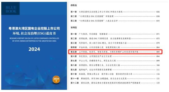 喜讯！304am永利集团智能再次入选“大湾区国企ESG发展指数”榜单