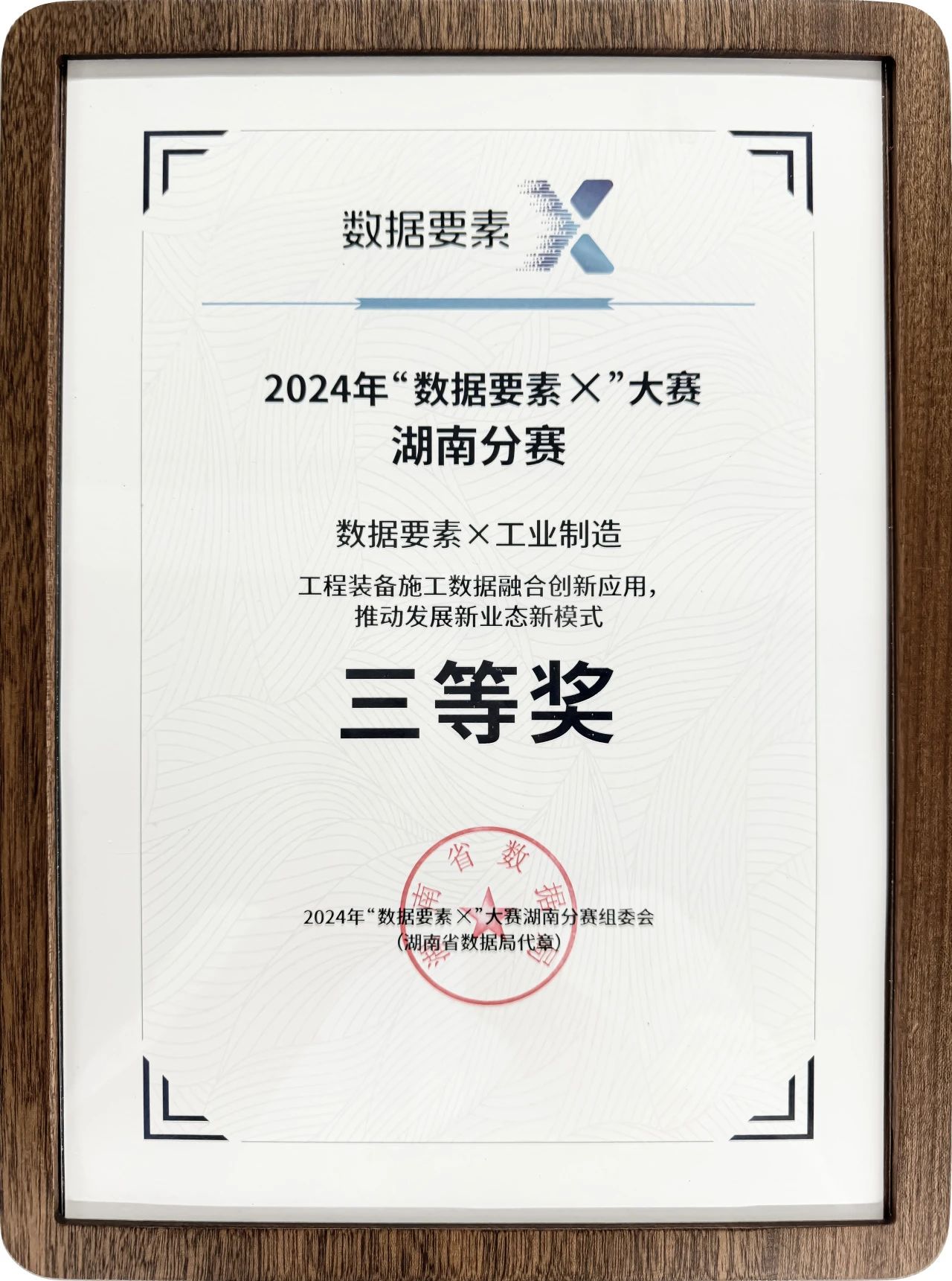 304am永利集团智能荣获2024年“数据身分×”大赛湖南赛区三等奖