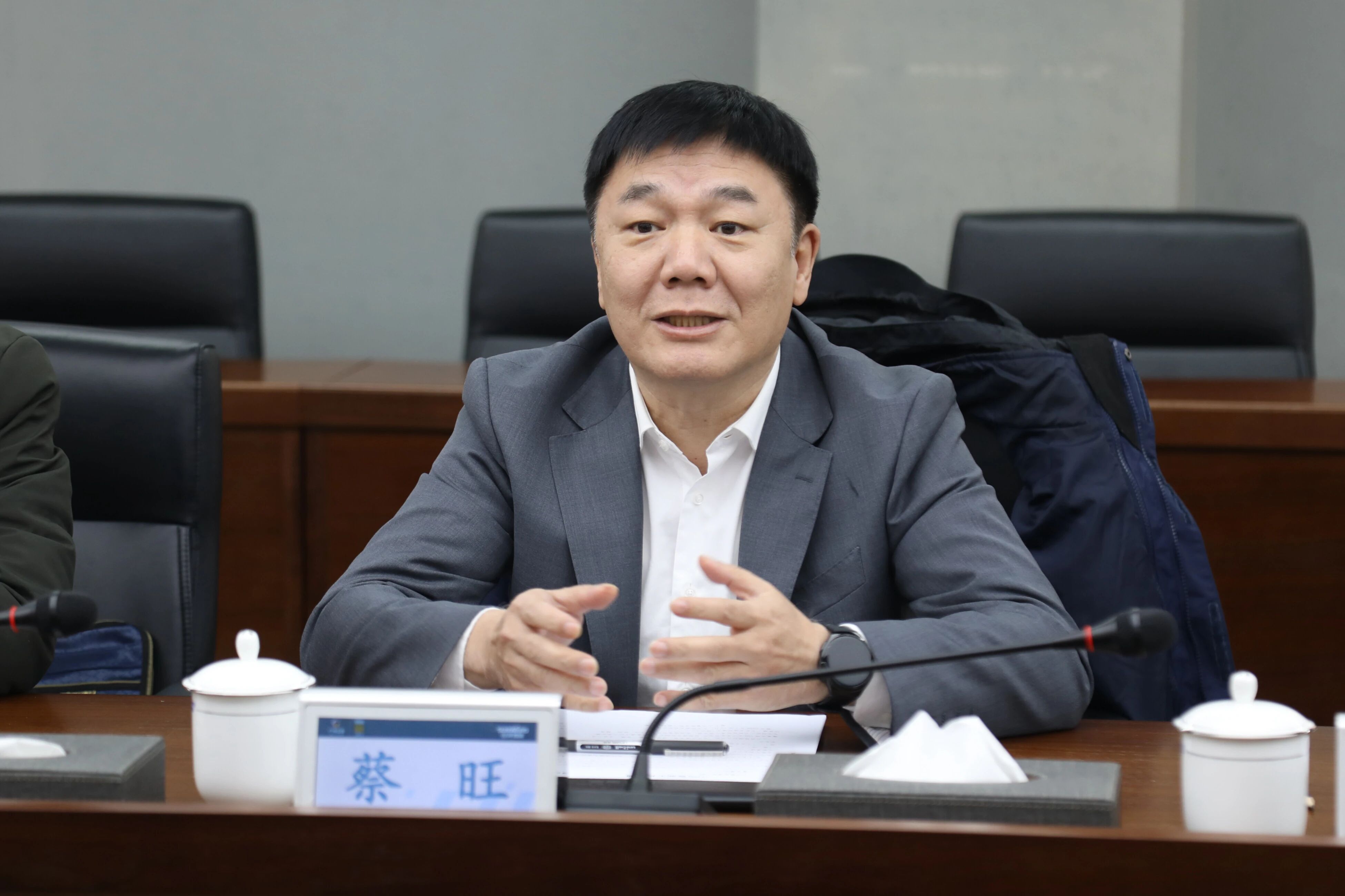 中国出口信誉保险公司湖南分公司掌管人蔡旺到访304am永利集团智能